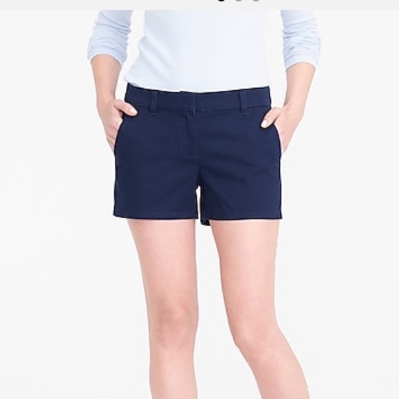 J Crew Navy Chino Shorts 
